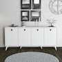 Hanah Home Consola Blanco Tablero Partículas Melaminado 180x80x45cm Elite 1614